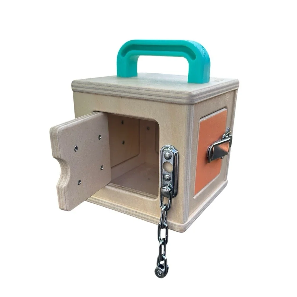 LOVEVERY Wooden Lock Box Latches | The Realist Box | Montessori Learning Toy
